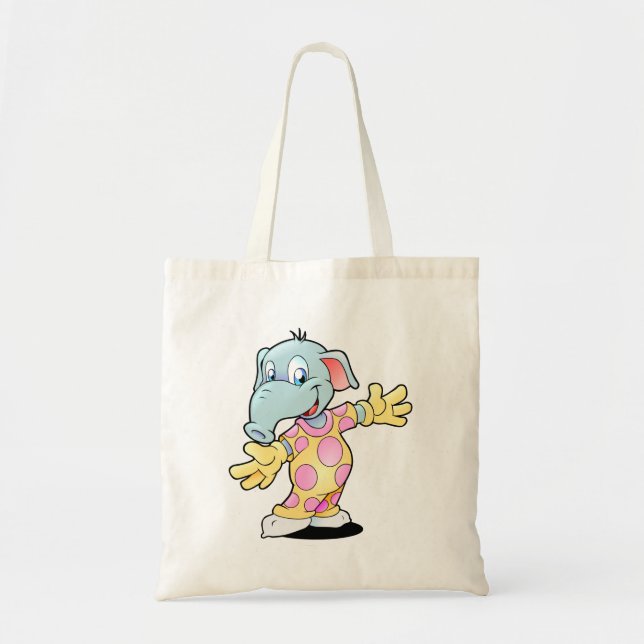 Elefant in Pyjamas Tragetasche (Vorne)