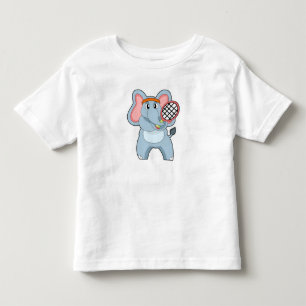 Elefant in Tennis mit Tennisschläger Kleinkind T-shirt