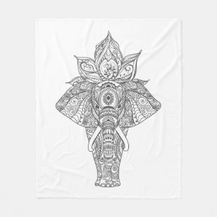 Elefant inspiriert fleecedecke