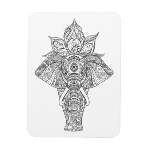 Elefant inspiriert magnet