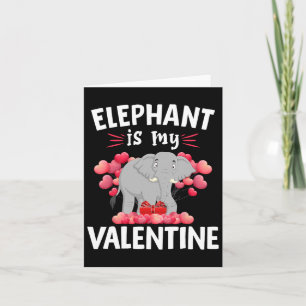 Elefant ist mein Valentinstag glücklicher Valentin Karte