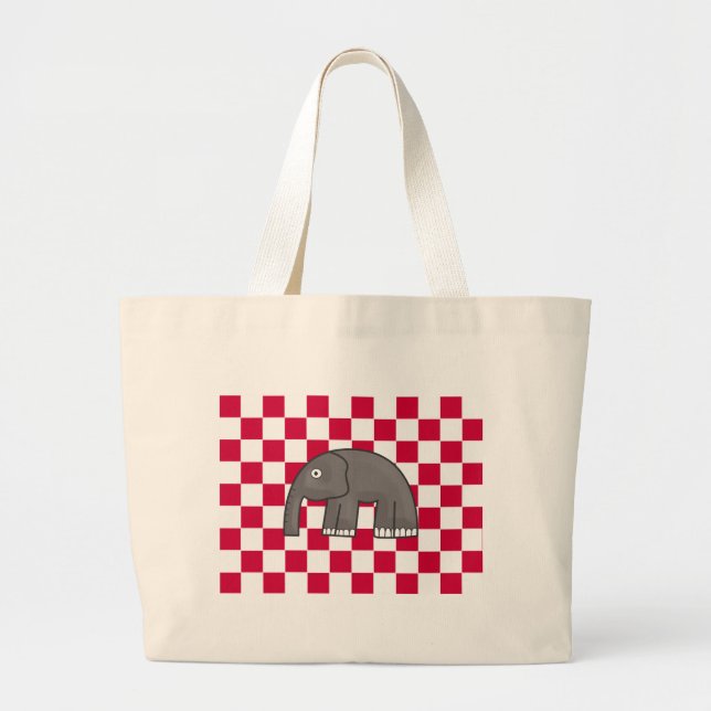 Elefant Jumbo Stoffbeutel (Vorne)