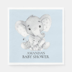 Elefant-Jungen-Babyparty-Papierservietten Serviette
