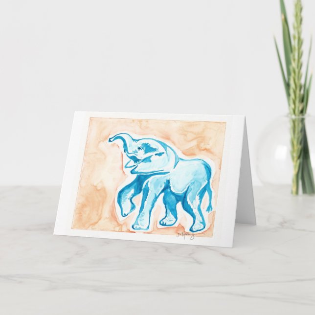 Elefant Karte (Vorderseite)