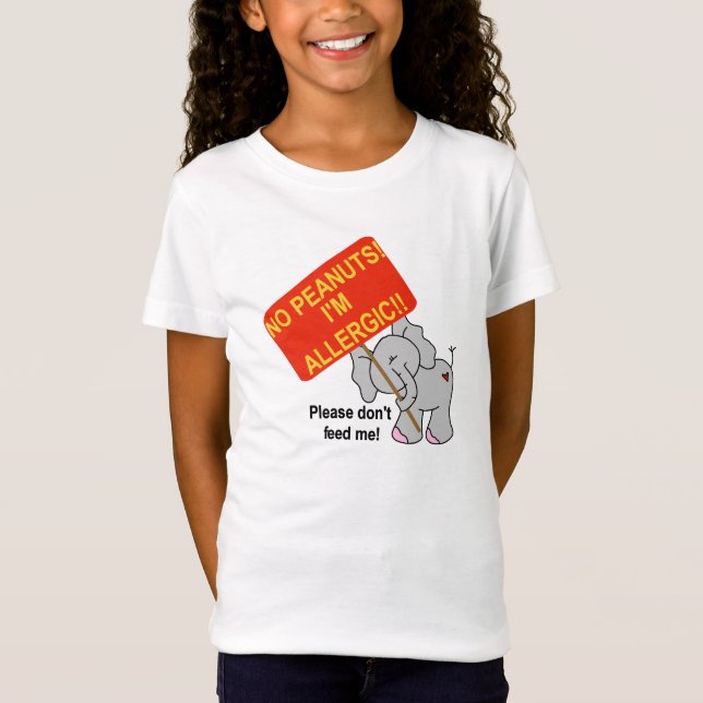 Elefant keine Erdnüsse T-Shirt (Vorderseite)