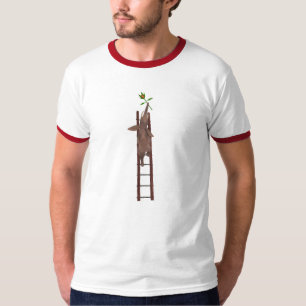 Elefant klettert auf einer Leiter T-Shirt