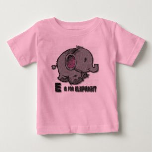 Elefant-lange Hülse Baby T-shirt