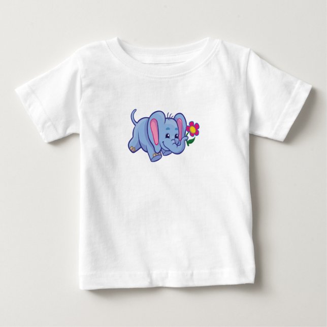 Elefant-Liebe Baby T-shirt (Vorderseite)