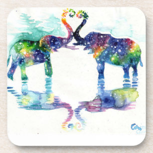 Elefant Liebe Getränkeuntersetzer