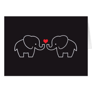 Elefant-Liebe-Karte