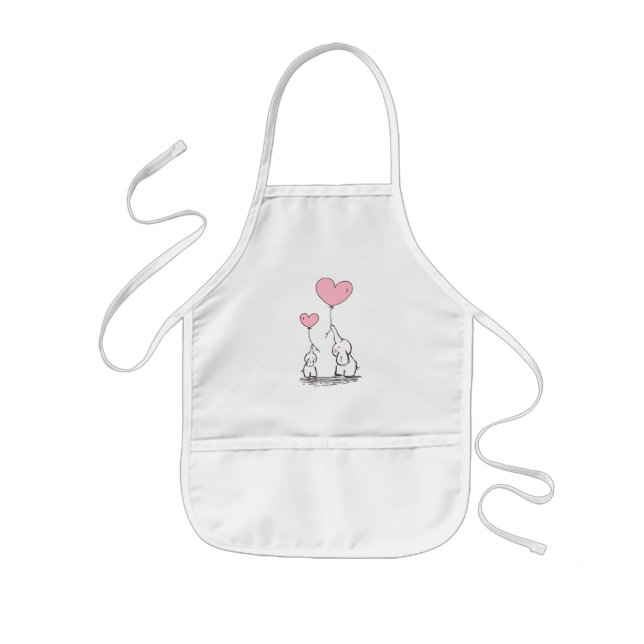 Elefant-Liebe Kinderschürze (Vorne)