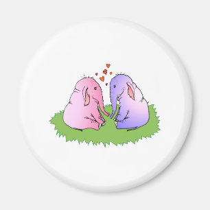 Elefant-Liebe Magnet