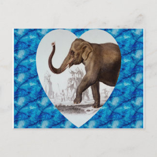 Elefant-Liebe Postkarte