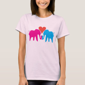 Elefant-Liebe T-Shirt