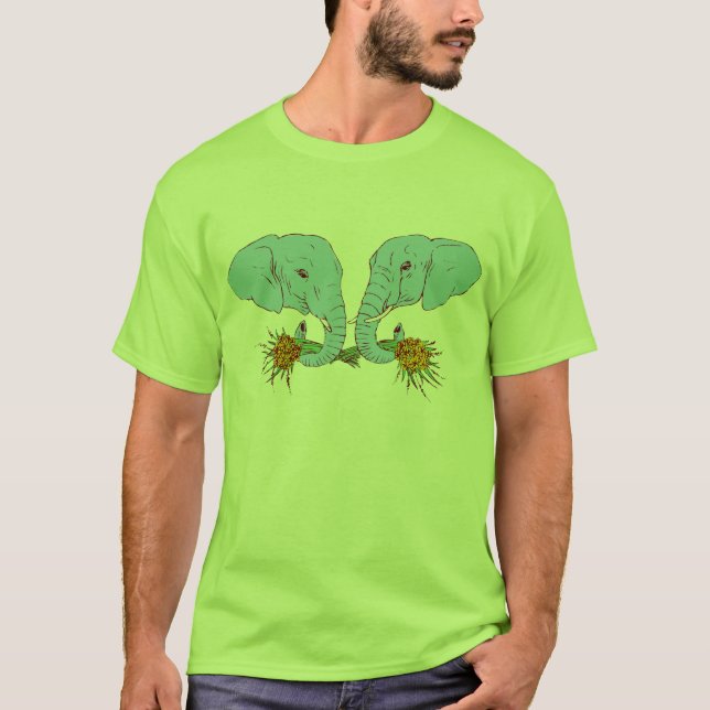 Elefant-Liebe T-Shirt (Vorderseite)