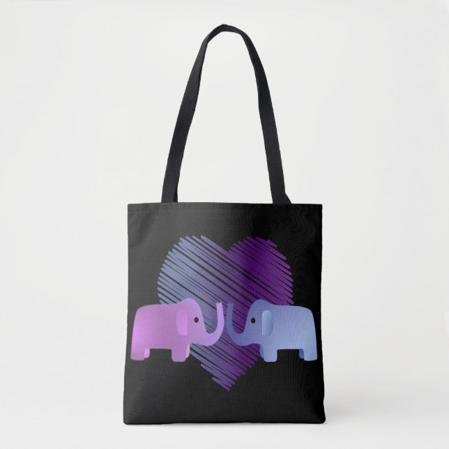 Elefant-Liebe Tasche (Vorderseite)