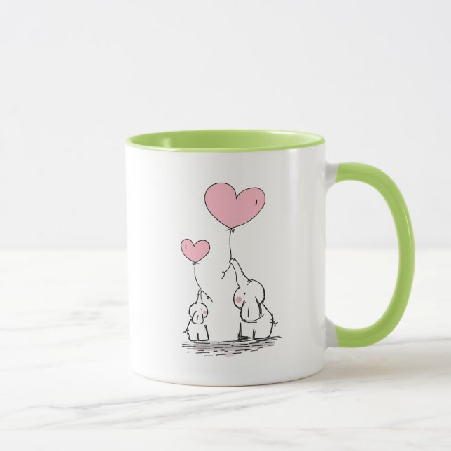 Elefant-Liebe Tasse (Rechts)