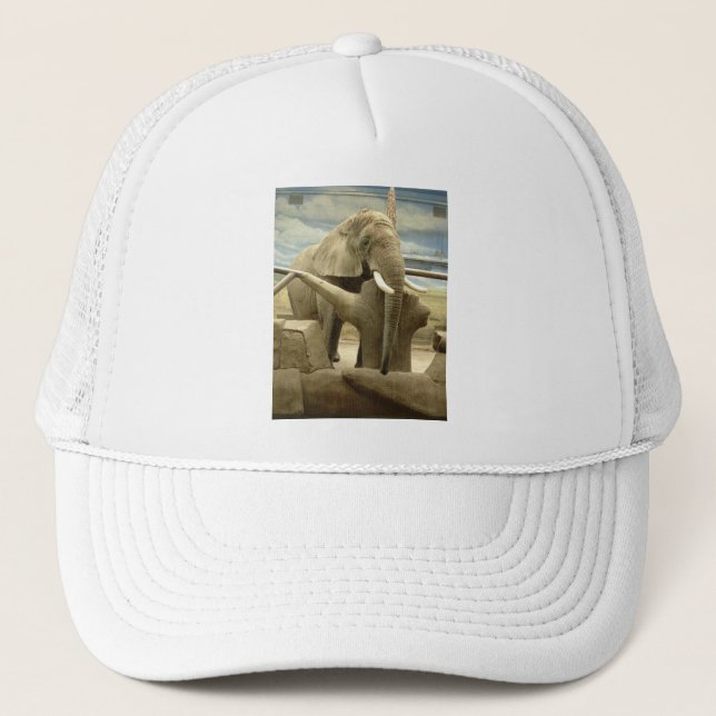 Elefant-Liebe Truckerkappe (Vorderseite)