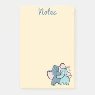 Elefant Liebes-Post-It-Notizen Post-it Klebezettel