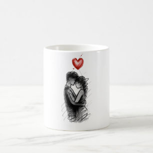 Elefant Liebespaar   Süßes Hochzeitspartyggeschenk Kaffeetasse