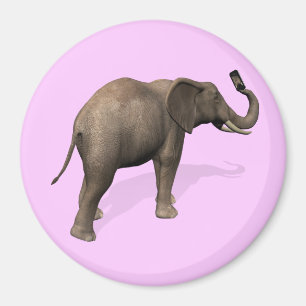 Elefant macht ein Selfie Magnet