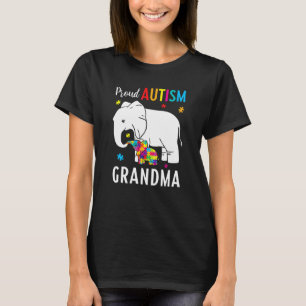 Elefant Mama Autistische Kinder Stolz Autismus Oma T-Shirt