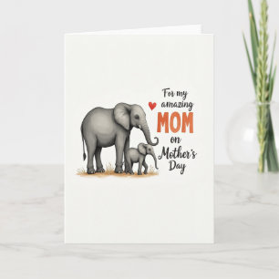 Elefant-Mama-Muttertagskarte Karte