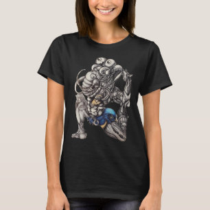 Elefant Mann, Federzeichnung, Tierkunst, T-Shirt