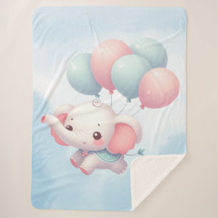 Elefant mit Ballons Sherpadecke