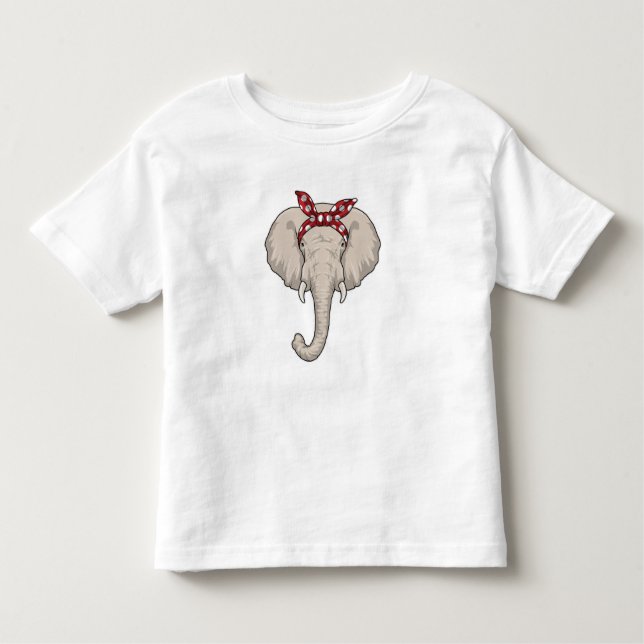 Elefant mit Bandana Kleinkind T-shirt (Vorderseite)