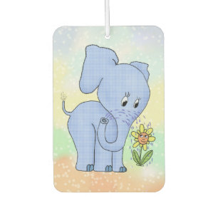Elefant mit Blume Autolufterfrischer