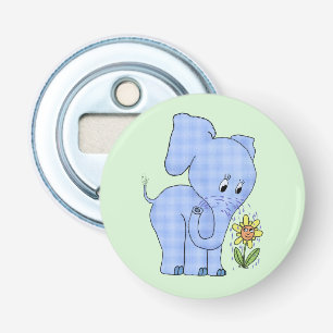 Elefant mit Blume Flaschenöffner