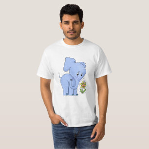 Elefant mit Blume T-Shirt