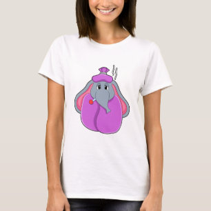 Elefant mit Fieberthermometer T-Shirt