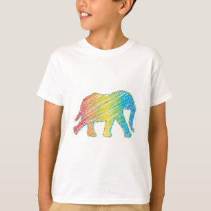 Elefant mit Linien T-Shirt