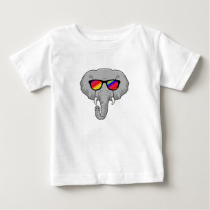 Elefant mit Sonnenbrille Baby T-shirt