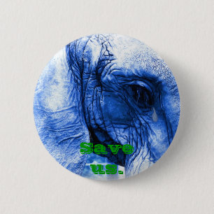 Elefant mit Träne Button