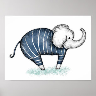 Elefant Modelle Schwimmanzug Poster Wandkunst
