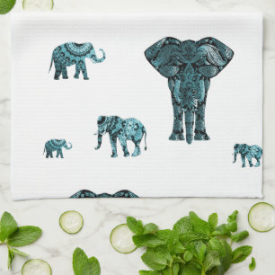 Elefant-Muster Handtuch
