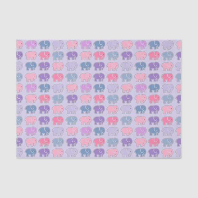 Elefant-Muster Seidenpapier (Vorderseite)