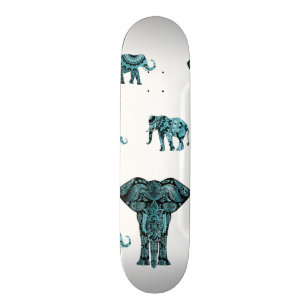 Elefant-Muster Skateboard