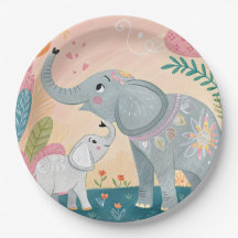 Elefant Mutter und Baby