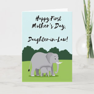 Elefant Mutti Tag Szene Karte