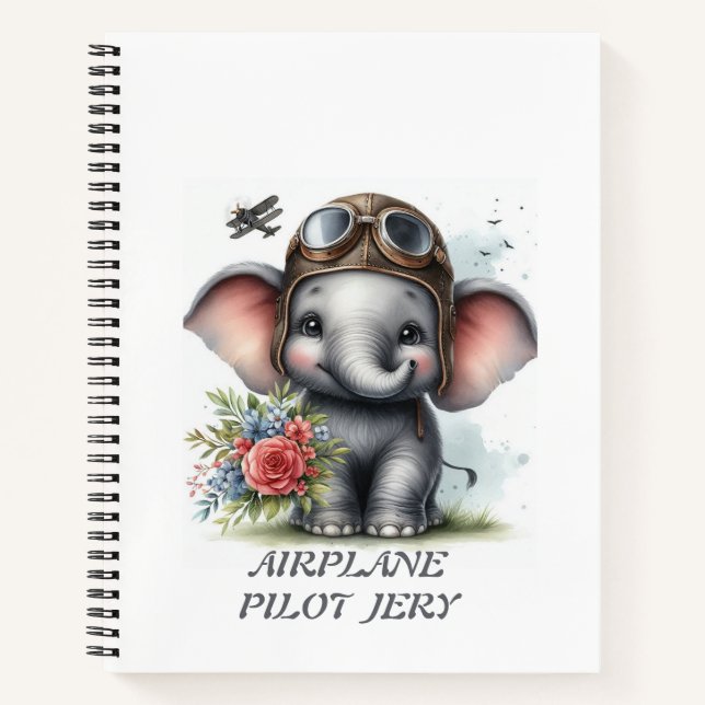 Elefant Notizbuch (Vorderseite)