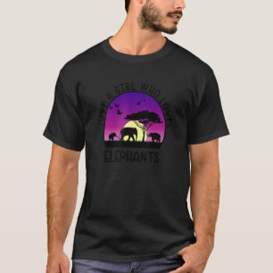 Elefant nur ein Mädchen, das Elefanten Liebe 1 T-Shirt