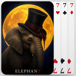 Elefant Oberhut Gothic Surrealismus Spielkarten