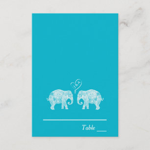 Elefant Paar Herz individuelle Farbe Hochzeitsbegl Einladung