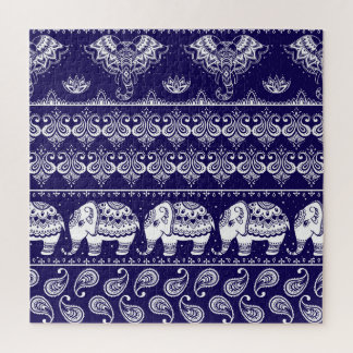 Elefant, Paisley: Vintages Stammesmuster.