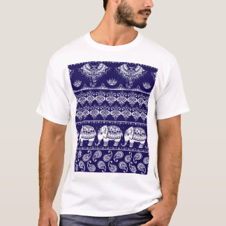 Elefant, Paisley: Vintages Stammesmuster. T-Shirt