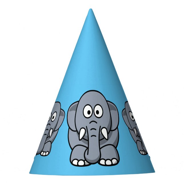 Elefant-Party-Hut Partyhütchen (Vorderseite)